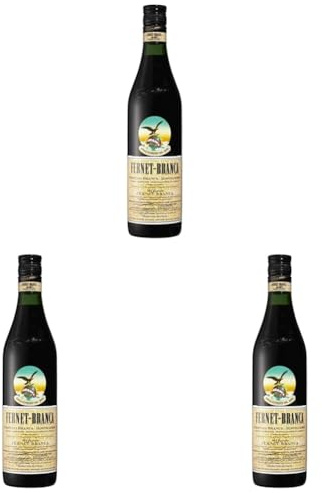 Fernet Branca - Italienischer Magenbitter 0,7l (35% oder 39% Alkohol) (Packung mit 3)