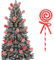 Zuckerstangen-Christbaumschmuck, Rot-Weiß, Pfefferminz-Lutscher, Weihnachtsbaum-Deko, Süße Zuckerstangen-Ornamente für Weihnachtsbaum, Zuhause, Büro, Feiern, Vasen (C)