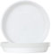 Muzhira Lot de 6 Soucoupes pour Plantes, Soucoupes pour Pots de Fleurs pour Plantes, Plateaux de Planteur pour Intérieur, Extérieur, Jardin - 23cm/Blanc