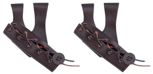 nbeads Étui pour Épée de Chevalier Médiéval, Étui à Épée en Cuir pour Couteau Ceinture D'Épée Étui à Épée Réglable Costume de Guerrier Viking pour Halloween Accessoires de la Renaissance, Brun Coco