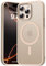 Natiiozie Magnetic Case Compatible with iPhone 16 Pro [Compatible with MagSafe] Military Grade Shockproof Phone Case Anti-Scratch Slim Translucent Matte Case for iPhone 16 Pro - Khaki Gold