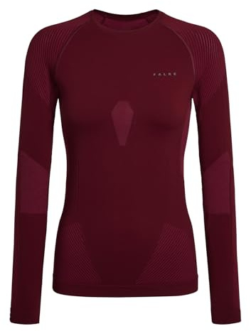FALKE Damen Warm Round Neck Funktionsshirt Langarmshirt für milde bis kalte Temperaturen warme Funktionsunterwäsche schnelltrocknendes atmungsaktives nachhaltiges Funktionsmaterial 1 Stück | thermoregulierend für warme bis kalte Temperaturen