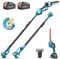 SEESII 6-in-1 Mini Kettensäge & Akku Heckenschere Set, Hochentaster mit 2 * 4000mAh Akkus, Maximale Reichweite bis zu 4,57m, Geeignet für Gartenpflege und zum Holzfällen