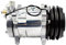 OHBZXM Compresor de Aire Acondicionado for automóvil 508 SD508 5h14, Compatible con Tractores, excavadoras y Camiones Pesados, 12 V/24 V, con polea de 2 Ranuras en V, reemplazo del compresor.(24V R12