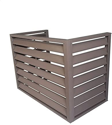 Copertura termica per termosifoni, copertura decorativa in alluminio per unità esterne, perfetta per pompe di calore e sistemi di climatizzazione, elegante aggiornamento della casa