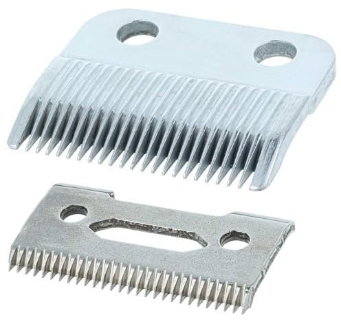 vhbw 2x Schneidsatz (1x großes Messer, 1x Präzisions-Schneidmesser) kompatibel mit Wahl WA9700 Haarschneidemaschine