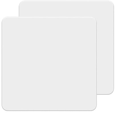 2pcs Single Socket Blanking Plate, 1-Gang UK Wall Plug Socket Cover Plate, 86x86mm Screwless Blank Faceplate Cover, Blank Plate for Wall Socket, for Standard UK Pattress Boxes White
