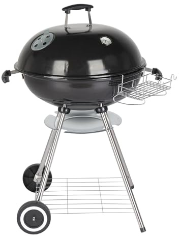 ROVSON 71cm Charcoal BBQ Kettle Grill, Porcelain-Enamelled, Garden, Patio