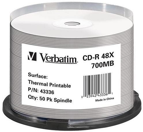 Verbatim CDR 80Min 50er Spindel 700MB 48x White CD-Rohlinge