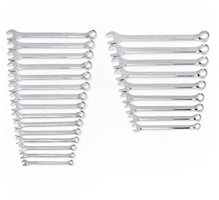 GearWrench Long Pattern Combination SAE/Metric Wrench Set 24 Pc., 12 Point - 81900