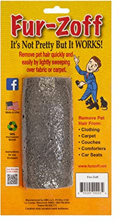 Fur-Zoff Pet Hair Remover,gray