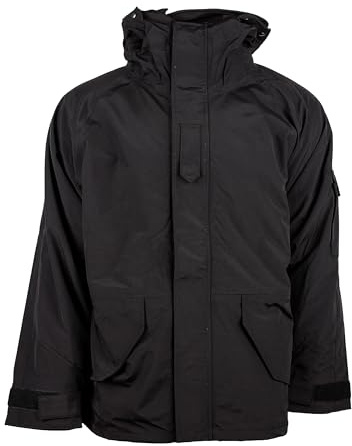 Mil-Tec Nässeschutzjacke mit Fleece‑Innenjacke Unisex • Warme 2‑in‑1 Regenjacke Herren & Damen mit herausnehmbarer Fleecejacke • Arbeitsjacke, Outdoor Funktionsjacke