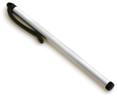 System-S Stylus Touch Pen kapazitiver Bildschirm Eingabe Stift in Silber für Odys Space Genesis X610000 Xpress Xtreme Loox Cosmo