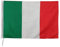 DUE ESSE DISTRIBUZIONI S.R.L. Bandiera Italiana Tricolore Grande 60x90 Con Passante Per Asta e lacci, da Esterno ed interno, Tessuto Anti strappo