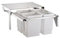 EKO Combo waste sorting system with 3 separate bins for 600mm unit