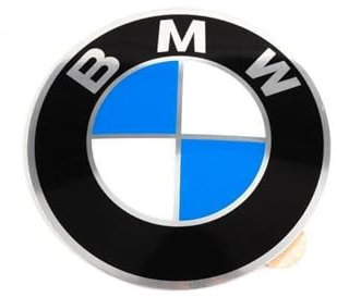 BMW Original 36136767550 – Emblema adhesivo para centro de volante, 64,5 mm, 1 unidad