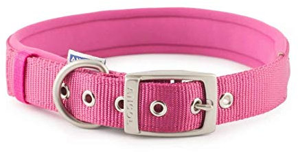 Ancol Heritage Hundehalsband Nylon, gepolstert, Medium, Raspberry