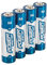 Powermaster 992118 AA Super Alkaline Battery LR6 4pk 4pk, Blue