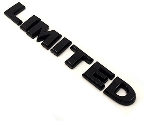Adesivo con logo Limited, 13 x 1,7 cm, autoadesivo, colore: nero