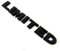 Adesivo con logo Limited, 13 x 1,7 cm, autoadesivo, colore: nero