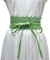Cheerlife Damen Vintage Gürtel mit Spitze Blumen Breiter Taillengürtel Hüftgürtel zum Binden Wickelgürtel (Grün)