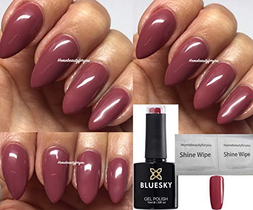 Bluesky Nail Gel Polish Dark Pink MARSALA Deep Dark Pink Mauve Musk UV LED Soak Off 10ml