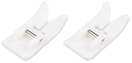 Jopto Teflon-Nähfuß mit Zick-Zack-Antihaftbeschichtung für alle Low-Shank Brother, Babylock, Singer, Euro-Pro, Janome, Kenmore, Weiß, Juki, New Home, Simplicity, Elna Nähmaschinen, 2 Stück