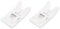 Jopto Lot de 2 Pieds de Machine à Coudre antiadhésifs en téflon Zig zag pour Machines à Coudre Brother, Babylock, Singer, Euro-Pro, Janome, Kenmore, White, Juki, New Home, Simplicity, Elna