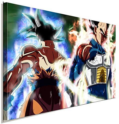 AK ART Son Goku Vegeta Dragonball Super Leinwandbild Kunstdruck Wandbild TOP XXL (75 x 50 cm)