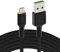 Green Cell Cavo USB-A - Micro USB 2m con illuminazione a LED Cavo di ricarica nero Alta velocità Compatibile con Quick Charge 3.0 per Samsung, Xiaomi, Huawei, Kindle, Nexus, Telefoni Android