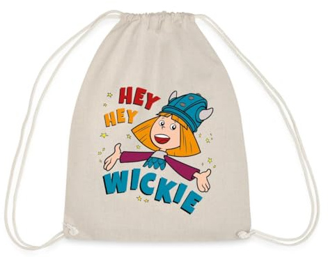 Spreadshirt Wickie Und Die Starken Männer Hey Hey Wickie Turnbeutel