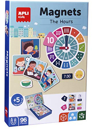 APLI Kids 18573 - Aprendo Las Horas Juego Magnético