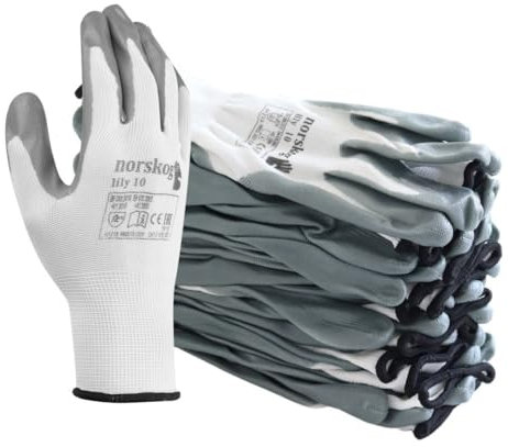 norskog Lily Arbeitshandschuhe Lederhandschuhe Herren Handschuhe Schutzhandschuhe Gartenhandschuhe Montagehandschuhe Bauhandschuhe Lagerhaus Garten Baustelle 300 Paare