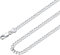 Suplight Panzerkette Herren 925 Silber Gliederkette 3mm Breit Kubanische Kette 61cm lang Jungs Frauen Silberkette Unisex Halskette Silberkette Cuban Chains Echtschmuck