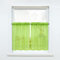 CORLIF Scheibengardine Modern Bistrogardine mit Tunnelzug Küche Gardinen Transparent Vorhänge Kurzgardine Voile Grün BxH 66x92cm 2er-Set