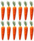 Toddmomy 25Pcs Artificial Carrots Mini Carrots Fake Vegetable Dollhouse Miniatures Simulation Carrots for Crafts Dollhouse Home Kitchen Decoration