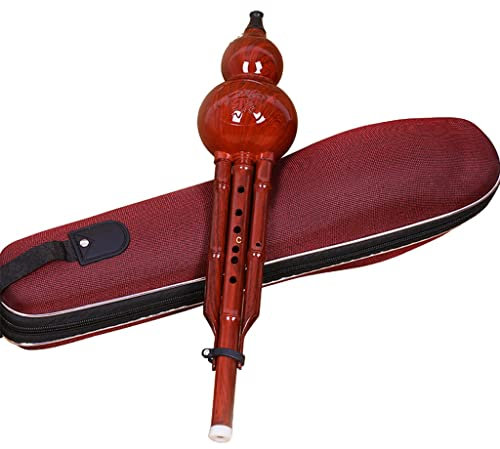 Mobkid Hulusi Musikinstrument Bakelit Harz Cucurbit C Down B Key Musikinstrument Student Erwachsener Anfänger Lerngeschenk (Color : Yellow, Size : C-key)