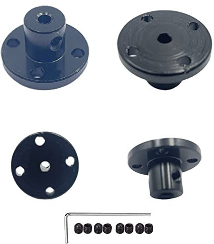 4 Stück 3 mm Aluminiumlegierung starre Flanschkupplung Motor Führungswelle Kupplung für DIY Motor Stecker
