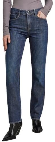 G-STAR RAW Damen Strace Straight Jeans, Blau (Worn in deep Marine D23951-B767-C602), 27W / 32L