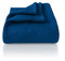LAYNENBURG Premium Musselin Tagesdecke 180x220 cm - 100% Baumwolle - extraweiche Baumwolldecke als Kuscheldecke, Bett-Überwurf, Sofa-Überwurf, Couch-Überwurf - warme Sofa-Decke (Blau)