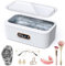 COVACURE Ultraschallreinigungsgerät Ultraschallreiniger 400ml Ultraschallbad Ultrasonic Cleaner Mit 4 Zeitfunktionen für Brille Schmuck Uhren Zahnersatz