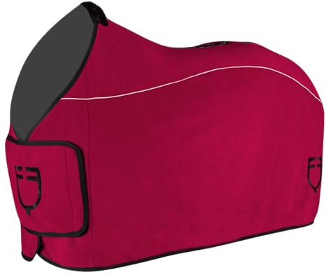 Equestro Coperta in Pile Modello GP 135 cm, Bordeaux