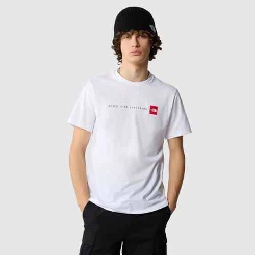 THE NORTH FACE NF0A87NSFN4 M S/S Never Stop Exploring Tee T-Shirt Herren TNF White Größe XL