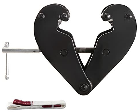 Palan électrique 1 2 tonnes Pince de poutre 7,6 cm - 22,9 cm Plage d'ouverture I Levage de poutre pour les industries de gréement Cintres en acier robuste en noir (couleur : 1, taille : 2 tonnes)