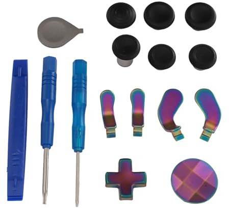 Manette en Métal 13 en 1 pour Manette Series 2, Module en Métal, 6 Joysticks D'échange, 4 Palettes, 2 Coussinets D, 1 Outil pour Series 2 Core