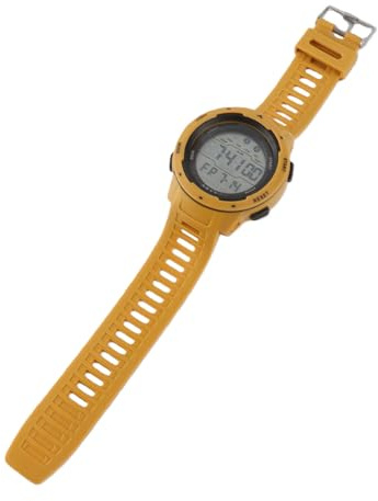 Elektronische Sportuhr, Digitale Sport-Laufuhr, Multifunktional, Wasserdicht, Leuchtendes Timing, Herren-Sport-Laufuhr für den Außenbereich (Yellow)