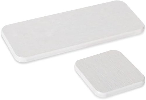 2 st vattenabsorberande stenbricka för diskho, kiselit badrumsbricka, snabbtorkande, disk, tvålhållare, kök, handfat, organisering för modern heminredning – vit