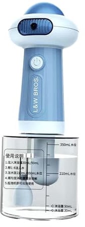 Gralara Electric Dog Cleaning Foam Machine Automatic Foaming Dog Soap Dispenser Pet Shampoo Mixing Bottle, Blue