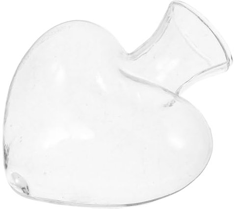 MUSISALY Herzförmige Glasvase Für Hydrokultur Transparentes Glas Blumenhalter Pflanzentopf Geeignet Für Zuhause Büro Garten Dekoration Für Besondere Anlässe