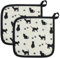 Presine per cucina Hot Pads con tasca motivo gatto design presine accessori da cucina regali per gli amanti dei gatti
